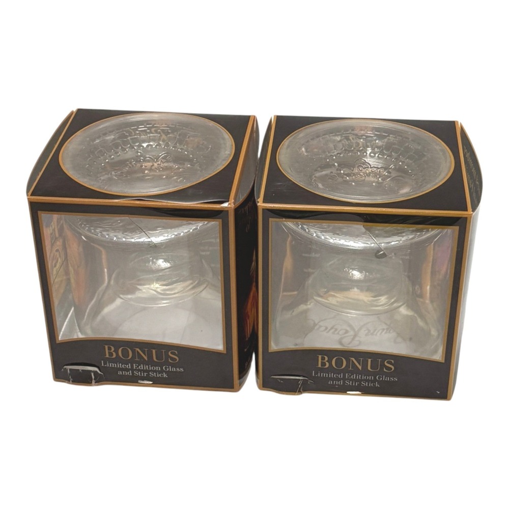 New Crown Royal Glasses Lot 2 Limited Edition Whiskey Glass Clear in Box